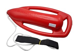 Glac Store® Bouée de sauvetage professionnelle pour sauvetage, sauvetage, type Baywatch Lifeguard mousse polyuréthane et bande de corps