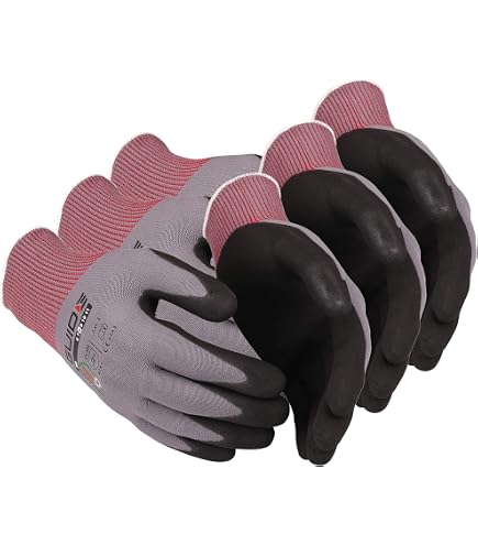 guide 582 handschuhe 12 Paar Arbeitshandschuhe,Schutz Handschuhe,Schutzhandschuhe, Montagehandschuhe,PSA bei Günstiger Preis BTS26 Galano Path Mountainbike 26 Farbe:silber (shiny flaky silver)