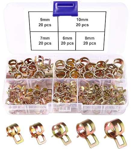 Lot De 90 Colliers à Ressort YIXISI - 6 à 16 Mm Pour Tuyaux Air, Eau, Carburant