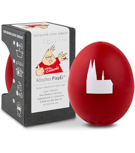 Minuteur à Œufs PiepEi – Sonne Quand L'Œuf Est Cuit à Point – Pour Œufs Coque, Mollets, Durs