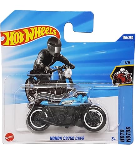 Hot Wheels Honda Super Cub Yellow 87/250 HW Moto 3 to 5 1:64 Scale Die-Cast Motorcycle Mattel Car and Truck Play Vehicle Single Pack for Ages 3 plus