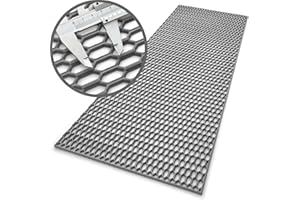 ‎MR-STYLE Groß Racing Gitter Tuning 40x120 cm ABS Kunststoff Waben in RAL Farben (Dunkel Grau RAL 9023)