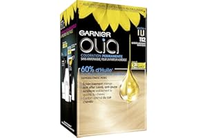 Garnier Coloration Permanente - Sans Ammoniaque - Aux Huiles Naturelles de Fleurs - Super Éclaircissant Blond Beige (112) - Olia