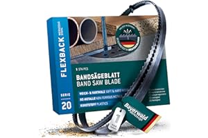 Bayerwald Werkzeugstahl Bandsägeblatt - 1712 x 13 x 0.36 x 4 / Holz, NE-Metalle, Kunststoff, dünne Bleche/Sägeband passend für Metabo BAS 260 SWIFT. Elektra Beckum BAS 250 G uvm.