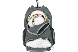 SPORTSNEW Sac à Dos Cordon Basketball Football Hommes et Femmes Sport Gym Avec Compartiment Ballon et Chaussures Avec Poche Humide Séparée