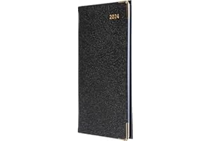 Collins Debden Collins Business Pockets 2024 Diary Slimchart Month to View Pocket Diary - Business Planner and Organiser - January to December 2024 Diary - Weekly - Black - CMB.99-24