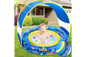 Jojoin Inflatable Paddling Pool,125 X 30 CM Paddling Pool and Patterns Swimming Pool, Kiddie Water Pool for Kids Indoor Outdoor (Multi)
