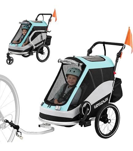 XLC Fahrradlastenanhänger Carry Van, blau, One Size, 3092003000 Baby