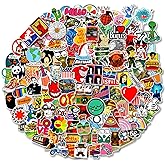 LIFEBE 300 Stück Coole Random Wasserdichte Aufkleber,Vinyl Skateboard Aufkleber,Variety Pack für Laptop,Reisekoffer,Wasserfla