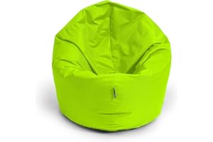 ‎BUBIBAG BuBiBag Sitzsack für Kinder & Erwachsene - Indoor und OutdoorSitzsäcke, Sitzkissen oder als Gaming Sitzsack, geliefert mit Füllung (125 cm Durchmesser, kiwigrün)