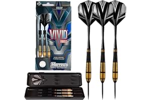 Harrows - Dardos (Punta de Acero, latón), Color Negro