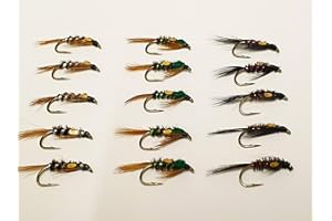 JACKAL OUTDOORS Diawl Bach 15 Piece Trout Flies Set