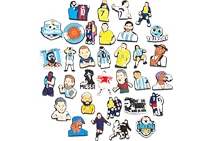 ANTEN PINK Encantos de zapatos Crocs Charms Zuecos Accesorios de decoración de fútbol, Pasadores impermeables duraderos para niños Niños Adolescentes Adultos Regalos de fiesta de cumpleaños