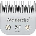Masterclip Dog Clipping Blade A5 Clipper Blades 50F 40F 30F 15F 10F 9F 7F 7 5F 5# 4F 4# 3F 3# 2F 2# 5/8N Toe Blade Compatible Oster Andis (5F)