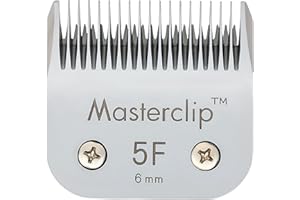 Masterclip Dog Clipping Blade A5 Clipper Blades 50F 40F 30F 15F 10F 9F 7F 7 5F 5# 4F 4# 3F 3# 2F 2# 5/8N Toe Blade Compatible Oster Andis (5F)