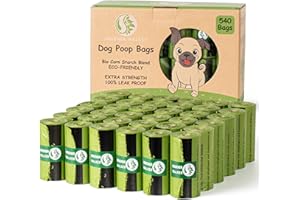 Greener Walker Lot de 540 sacs à déjections canines extra épais et résistants 100 % étanches – Parfum lavande