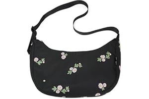 Ela Mo Moon Bag - Schöne Damen Halbmond Tasche - Nachhaltige Crossbody Bag aus recyceltem PET, schicke halbrunde Schultertasche für Alltag & Reisen