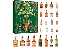 DAZZTIME Calendario de Adviento 3D 2025,Calendario de Cuenta Regresiva de 24 Días,Calendario de Cuenta Atrás de 24 Días,Calendario de Adviento de Navidad 2025,por el mundo de los Sabores del Whisky