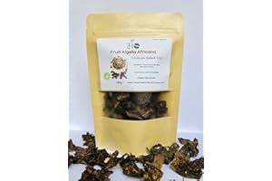 JIO NATURE Fruit Kigelia Africana découpé & séché – 100% naturel – Pour Alimentation, soins intimes, Soins de la peau – 100 g