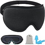 Yastouay Blackout Eye Mask, 3D Contoured Cup Sleeping Mask & Blindfold, Sleep Mask for Women Men, Sleeping Masks for Side Sle