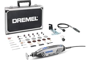 Dremel 4250 Herramienta rotativa de 175 W, kit multiherramienta Amazon Exclusive con 3 complementos y 45 accesorios, motor 175 W con retroalimentación electrónica, velocidad variable 5000-35 000 rpm