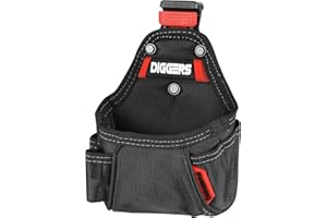 KIRNER Diggers Tools - Maßband Werkzeugtasche - [ Profi Quick Klik System ] Flexibel Kombinierbare Werkzeugtasche Gürtel - Hochwertige Gürteltasche Werkzeug für Elektriker, Dachdecker & Zimmerer