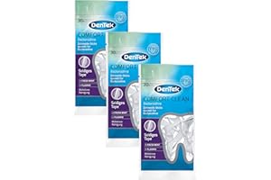 ‎DENTEK Dentek Comfort Clean Zahnseide Sticks, speziell für Backenzähne - Zahnreinigung der hinteren Zahnzwischenräume - Minzgeschmack - Fluorid - Zahnstocher, 3 x 30 Stück