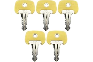 ANBOO 5 chiavi di accensione di ricambio 701 chiavi gialle per carrello elevatore Jungheinrich Ant Stapler BT Komatsu Tcm Mic 28520480