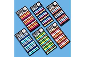 UOQO 1800 Pcs Ultra Fine Sticky Tabs for Highlighting,6 Pack Multicolor Transparent Sticky Notes Tabs for Annotating,Text Highlighter Strips Writable Labels Book Tabs,Clear Page Tabs Page Flags for Index