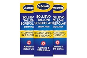 Dr. Scholl's Crema per Talloni Screpolati Active Repair K+, Crema Idratante per Talloni con Cheratina, Assorbimento Rapido ed Effetto Duraturo, Ideale per Uso Quotidiano, 60ml (Confezione da 3)