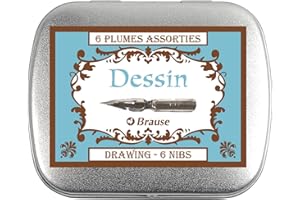BRAUSE Herbin 21001B Boîtes de 6 plumes à dessin Assortiment