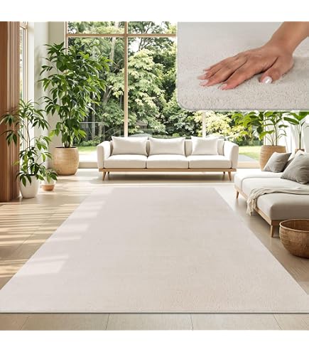 Tappeto A Pelo Corto Payé 200x280 Cm - Morbido, Antiscivolo, Lavabile In Lavatrice, Per Soggiorno E Camera, Effetto Pelliccia