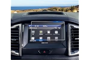 Coleya Pellicola Protettiva per Navigazione Compatibile con Ford Ranger 2016-2022, Ford Ranger Pellicola Protettiva in Vetro Temperato, 9H Antigraffio GPS Proteggi Schermo (8 Pollici)