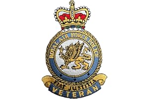 THE ENGLAND STORE Royal Air Force Police Veteran Crest Embroidered Patch