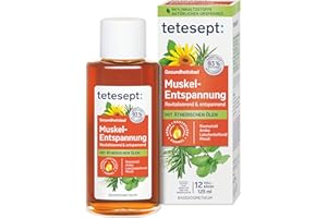 tetesept Muskel-Entspannung Bad – 1 x 125 ml – Gesundheitsbad mit ätherischen Ölen – Entspannender Badezusatz nach körperlicher Anstrengung