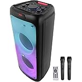 ZEBRONICS 120 Watts Party Speaker with 2 Wireless Mic (Thump 700 Black)