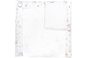 TupTam Materassino per Fasciatoio con 2 Stuoie a Spugna ANK019, Radura/Cervo, 70 x 70 cm