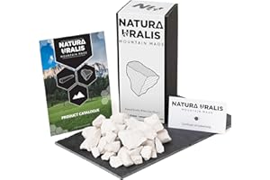 Natura Uralis Argile Blanche Kaolin | 500g d'Argile Blanche Naturelle, Blanc pur à Blanc Cassé - Croquant Eonnant, Texture Terreuse, Veloutée et Ferme Satisfaisante, Sensation ASMR