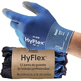 Ansell HyFlex 11-618 Extra Thin Work Gloves, Non-Slip Polyurethane Coating, High Touch Accuracy, Mechanical Protection and In