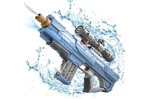 HYNXM Electric Water Gun, Water Gun with Water Absorption, 500CC High Capacity High Pressure Automatic Squirt Guns for Adults and Kid, Range up to 32 FT, Summer Toys for Beach Outdoor Activities