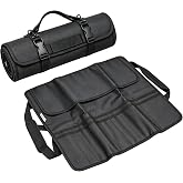 chituodian Knife Case, Adjustable Professional Kitchen Knives Case, Heavy Duty and Durable Oxford with Shoulder Strap, Knife