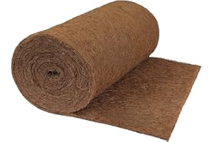 Montafox Kokosmatte 25 cm x 3 m Winterschutz Liner für Pflanzen aus Kokosfasern einseitig Naturlatex beschichtet - Kälteschutz Naturprodukt Garten Haustiermatte