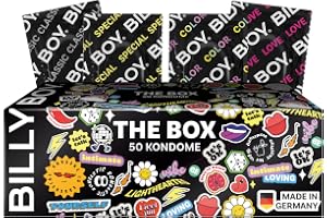 BILLY BOY kondomer THE BOX 50-pack | blandade kondomer i storlek 52 mm och 56 mm