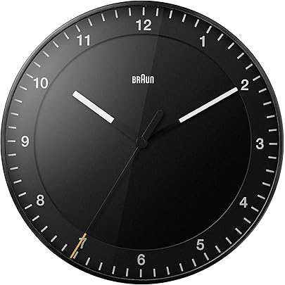 Round Aluminium Clock With Black Dial - Argos Support - View #7