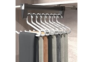 ARESVRGO Perchero para Armario Extraible,Pantalonero Extraible Armario 25-61CM,Ahorra Espacio de Almacenamiento,Adecuado para Organizar Ropa y Pantalones en Armarios y áReas de Almacenamiento