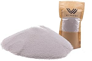 WYSKONT Quarzsand weiße - Aquarium Kies - Aquariumsand 1 kg - Aquarium Deko - Kieselsteine - Zierkies - Flusskies - Deko Sand - Aquarium Bodengrund - Terrarium Sand - Aquariensand 0,2-0,5mm