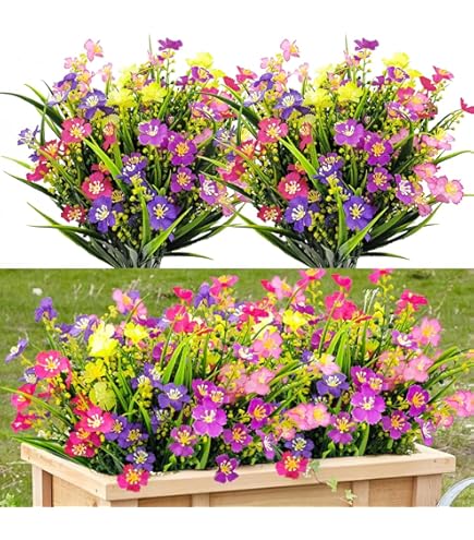 HUAESIN Fleurs Artificielles Automne Hortensia Artificielle Tournesol Artificiel Fausse Fleurs Artificielles Deco Pour Decoration Automne Interieur Mariage Décoration Maison Orange