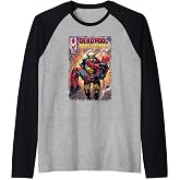 Marvel Deadpool & Wolverine Wolverine Saves Deadpool Comic Raglan black