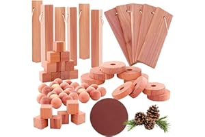 Yizhet Ochrona przed molami z drewna cedrowego, 51 sztuk