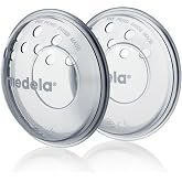 Medela Nipple Guards BPA Free Soft Silicone Breathable Ventilation Holes Includes 2 Cups